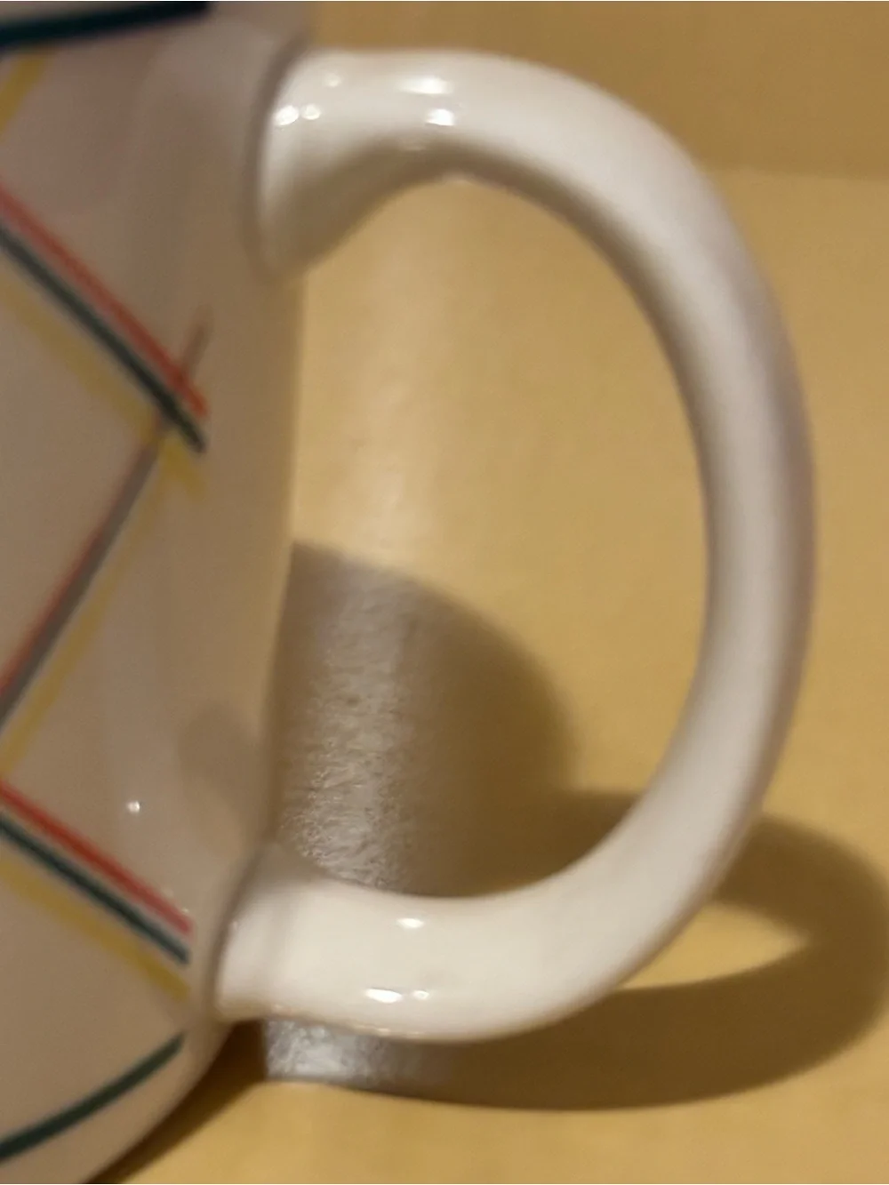 Porcelain Vegetable and Lattice Mug